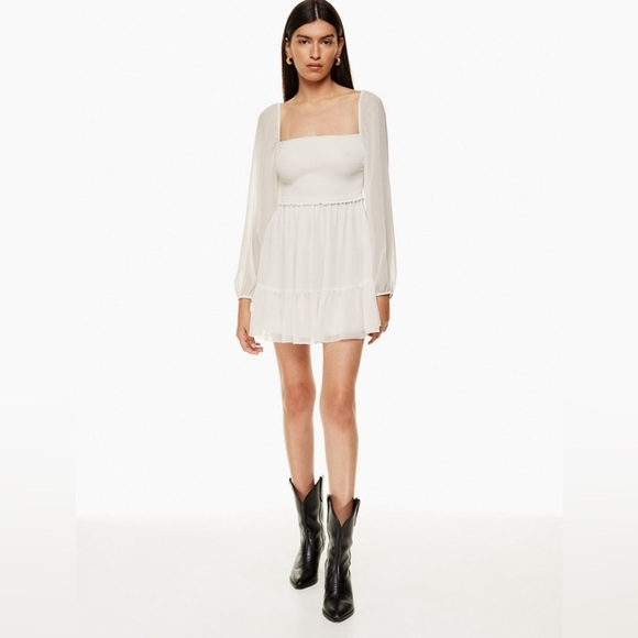 Aritzia Dresses & Skirts - Aritzia Wilfred Tempest Mini Dress in Light Birch